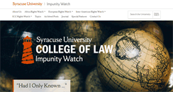 Desktop Screenshot of impunitywatch.com