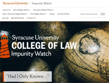 Tablet Screenshot of impunitywatch.com